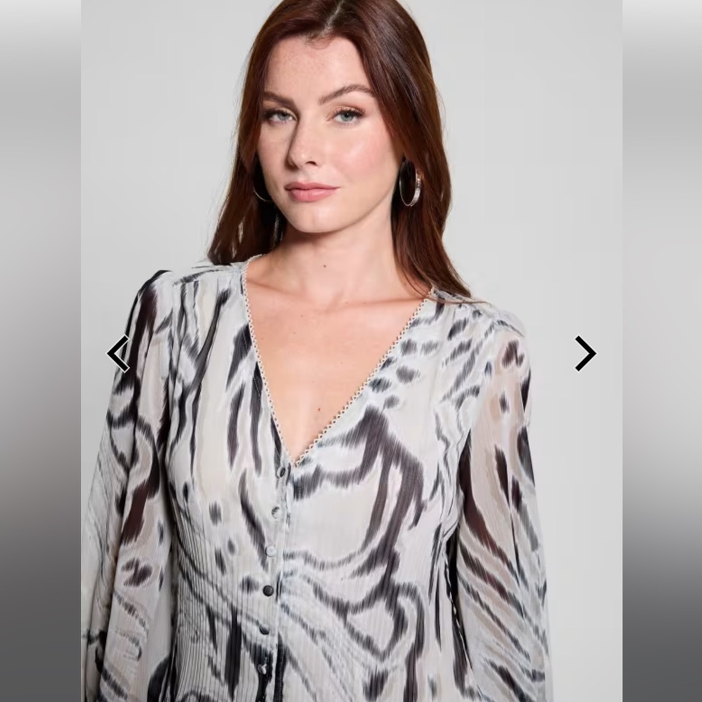 Guess Pleated Top (Never worn, tag on)